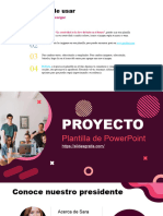 Plantilla de Powerpoint para Proyectos