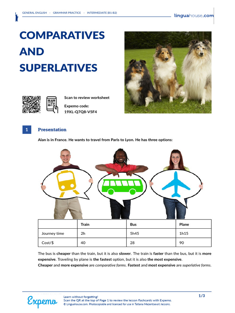 Comparatives and Superlatives Guide | PDF | Linguistics