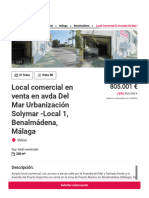 Comercial en Venta en Avda DEL MAR URBANIZACIÓN SOLYMAR - LOCAL 1 0 29639, Málaga, BENALMÁDENA - Aliseda Inmobiliaria