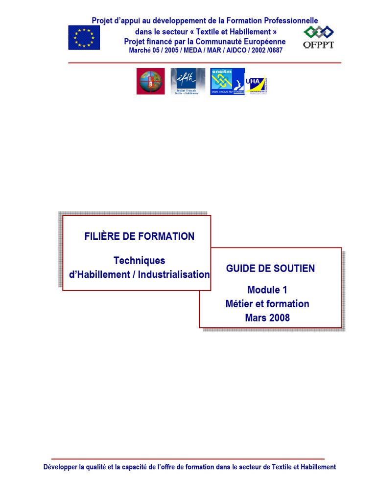 Techniques d'Habillement et Formation | PDF | Pédagogie | Compétence ...