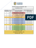 Calendário de Aulas - Planejamento e Organizaçao Da Açao Pedagogica