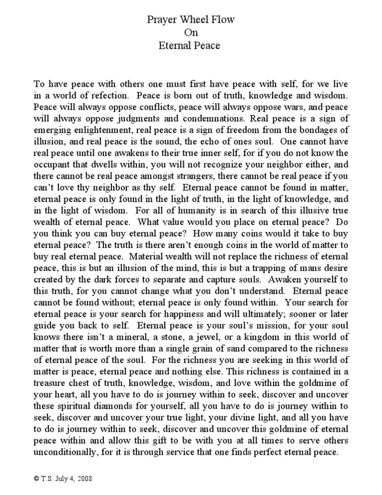Journey to Eternal Inner Peace | PDF | Self Realization | Soul