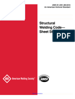 AWS D1.3 2018 Structural Welding Code Sheet Steel