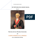 Catalogo de Pinturas Del Museo Naval 2 Retratos de Oficiales Generales