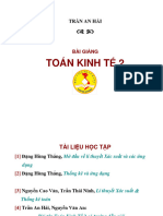 Toán Kinh T Ế 2: Trần An Hải