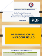 Presentación Del Microcurriculo Cirugia Geneal