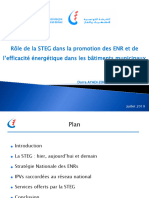 Rôle de La STEG Dans La Promotion Des ERs Et de l'EE Dans Les Bâtiments Municipaux