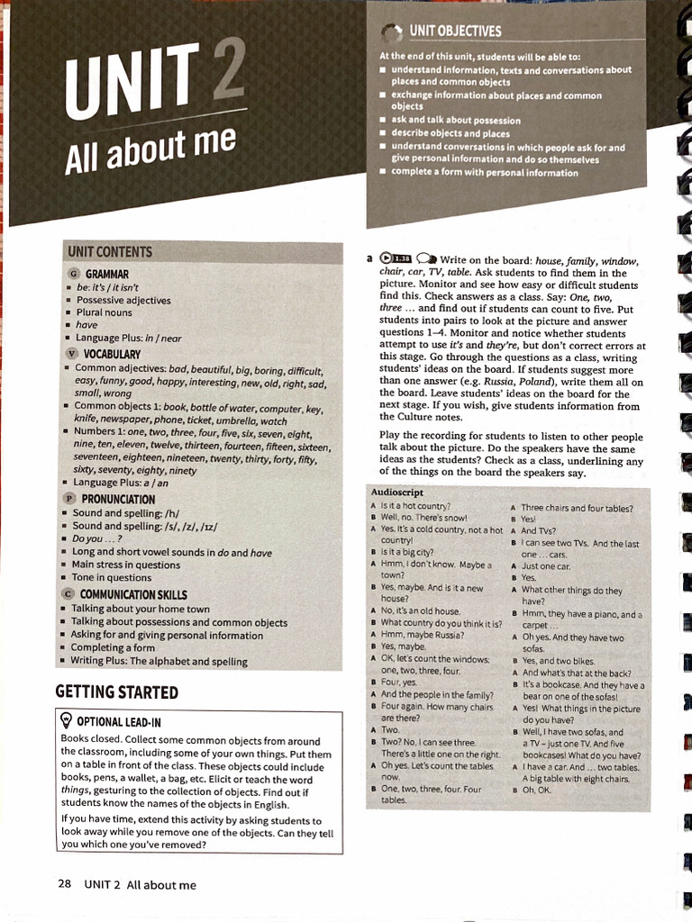 Unidad 2 Inglés | PDF