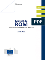 CE 2012 Manuel ROM Monitoring Vers Les Resultats