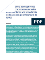 La Importancia Del Diagnóstico Temprano de Las Enfermedades Periimplantarias y La Importancia de La Atención Periimplantaria de Apoyo