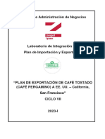 Plan de Exportación de Café Tostado (Café Pergamino) A Ee. Uu 1