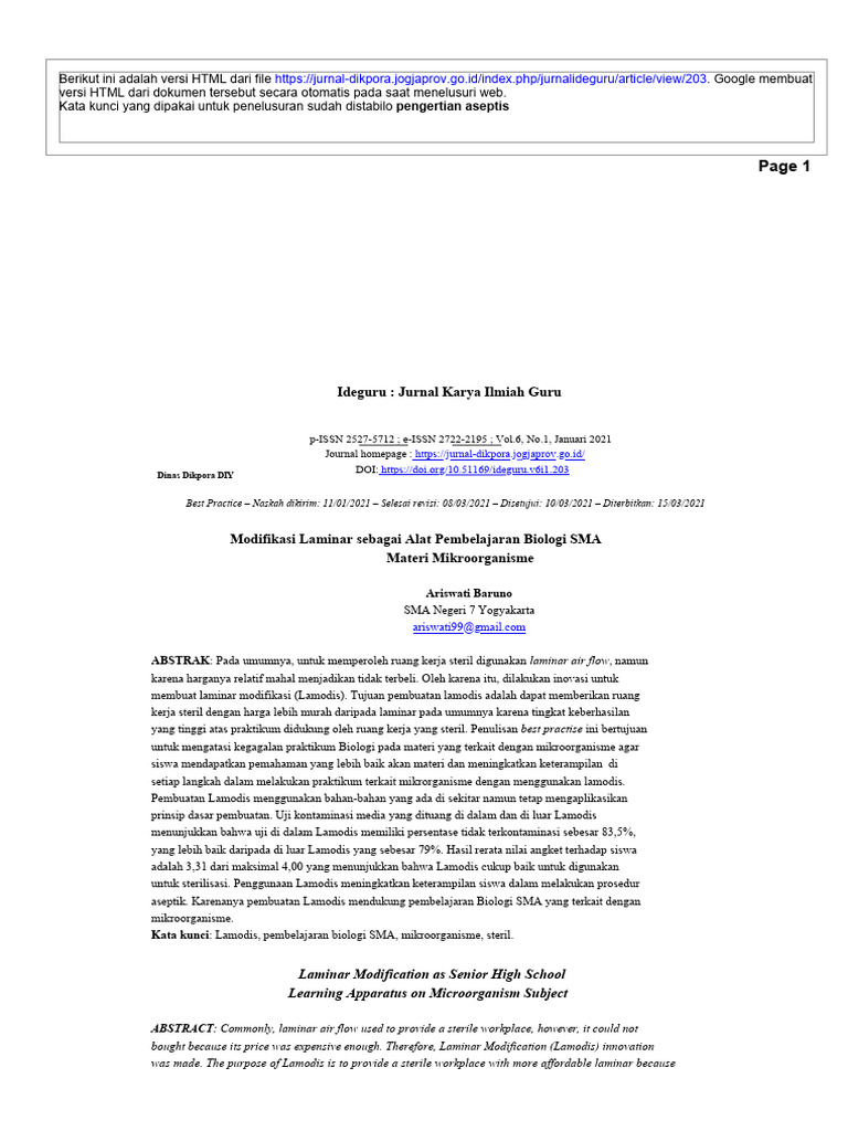 .44 - Ideguru Jurnal Karya Ilmiah Guru Modifik | PDF | Seni