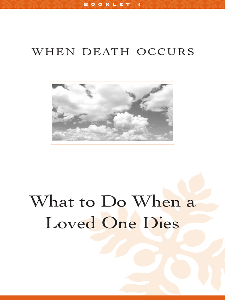 When Death Occurs PDF Social Security (United States) Funeral