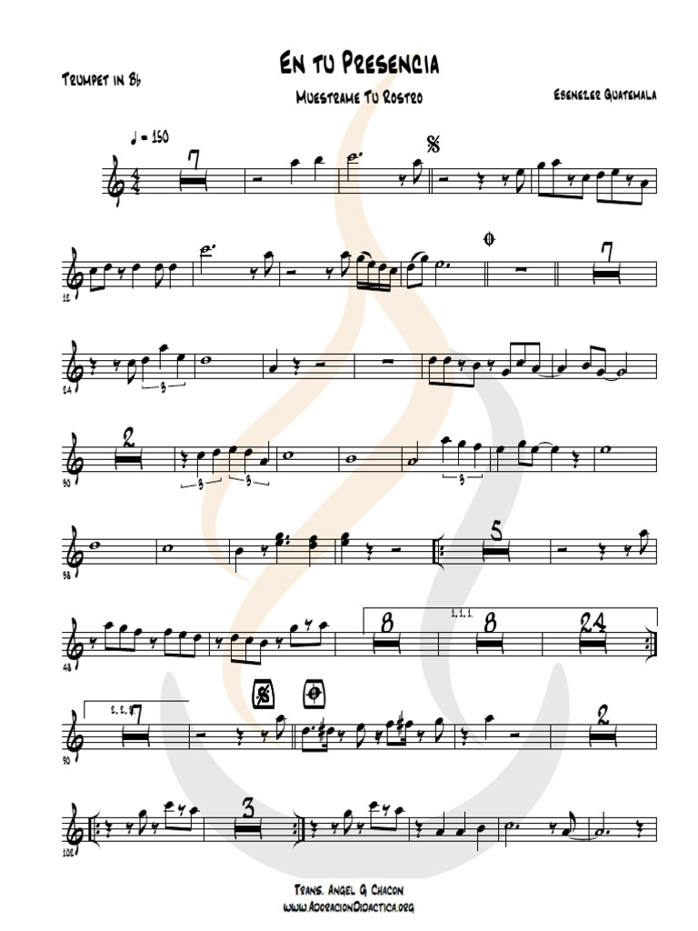 En Tu Presencia Trompeta Pdf