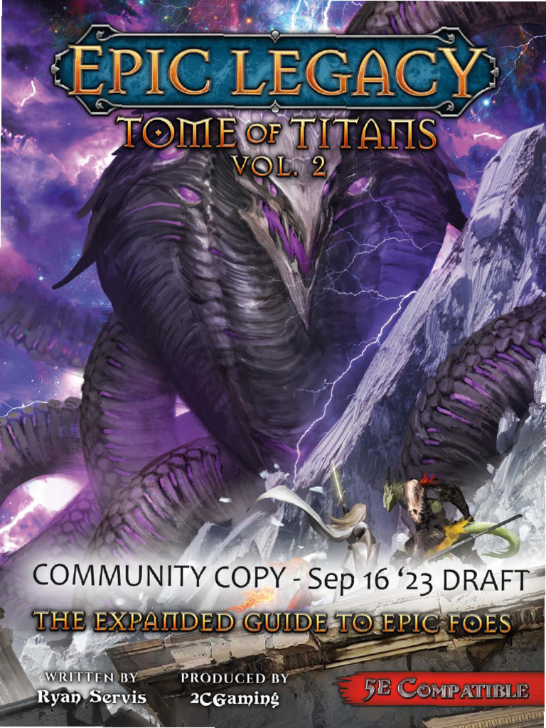 DRAFT - Sep 16 Community Copy - Epic Legacy Tome Of Titans - Vol.