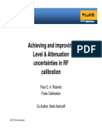 Achieving and Improving Level & Attenuation Uncertainties in RF Calibration