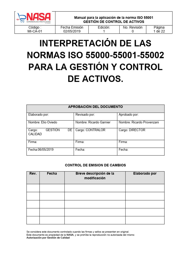 Normas Iso 55000-55001-55002 | PDF | Business | Planificación