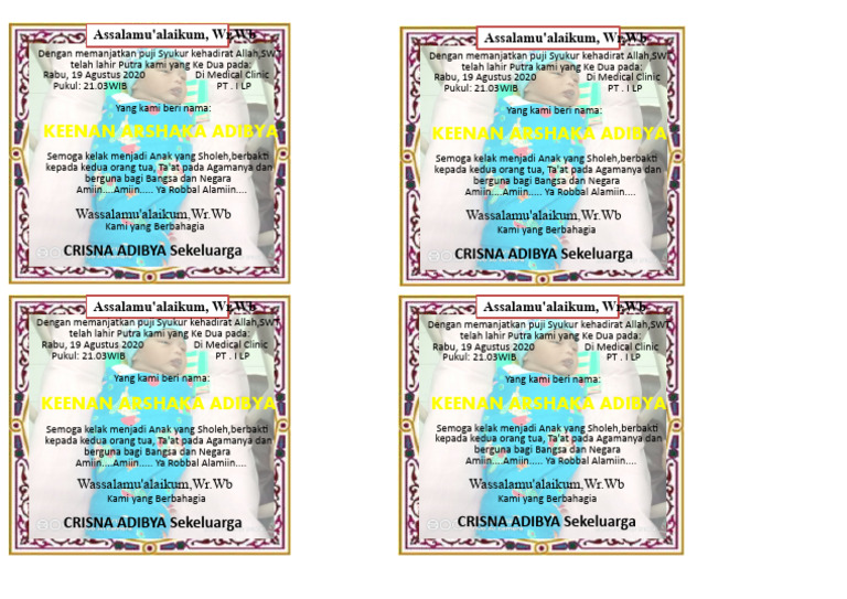 Contoh Undangan Kecil Pdf