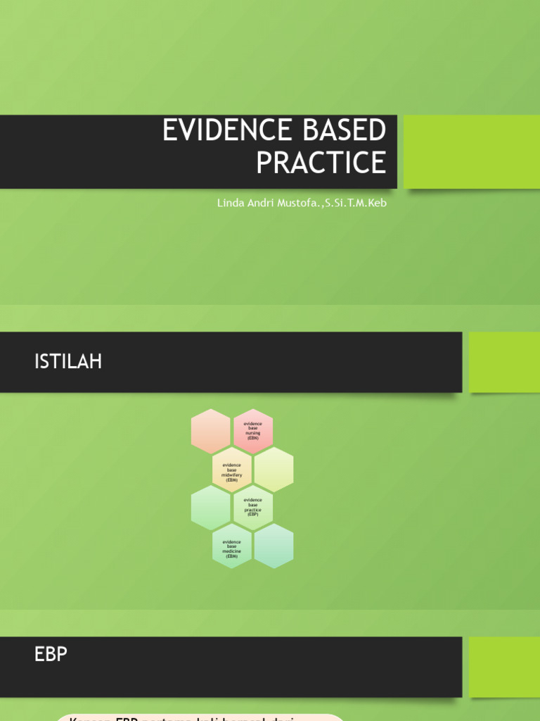Evidence based practice pdf