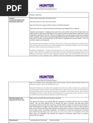 weather lesson plan 3