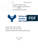 RS Unidad III - Negociacion y Finanzas Internacionales. Diego Carazas