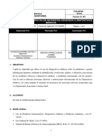 Poes 016 Notificación de Sospecha de Incidentes Adversos A Dispositivos Médicos