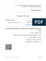 Certificat Hachelef Aissa