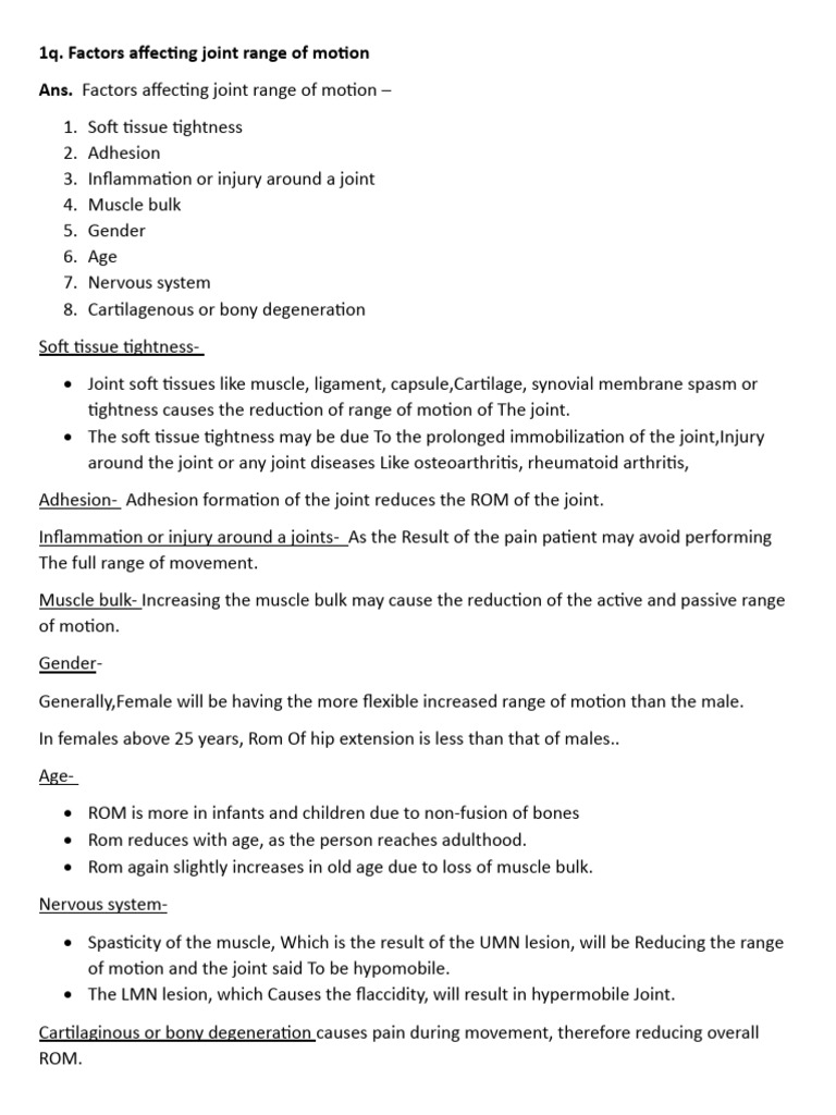 Exercise Therapy Pdf Anatomical Terms Of Motion Body Mass Index