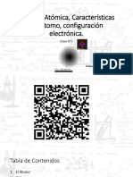 CLASE 1 - Química Atómica, Características Del Átomo, Configuración Electrónica.