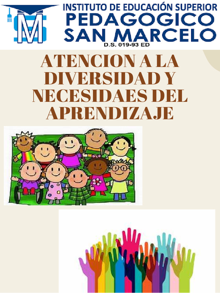 Modulo IV- Atencion a La Diversidad y Necesidaes Del Aprendizaje | PDF ...