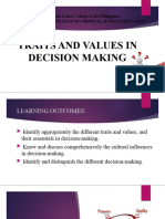 Values in Decision Making