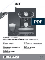 Manual Instrucciones Cafetera Expresso 282260 ES