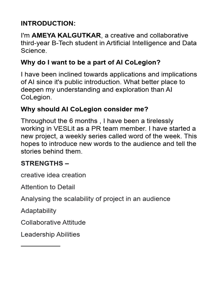 ai sop | PDF
