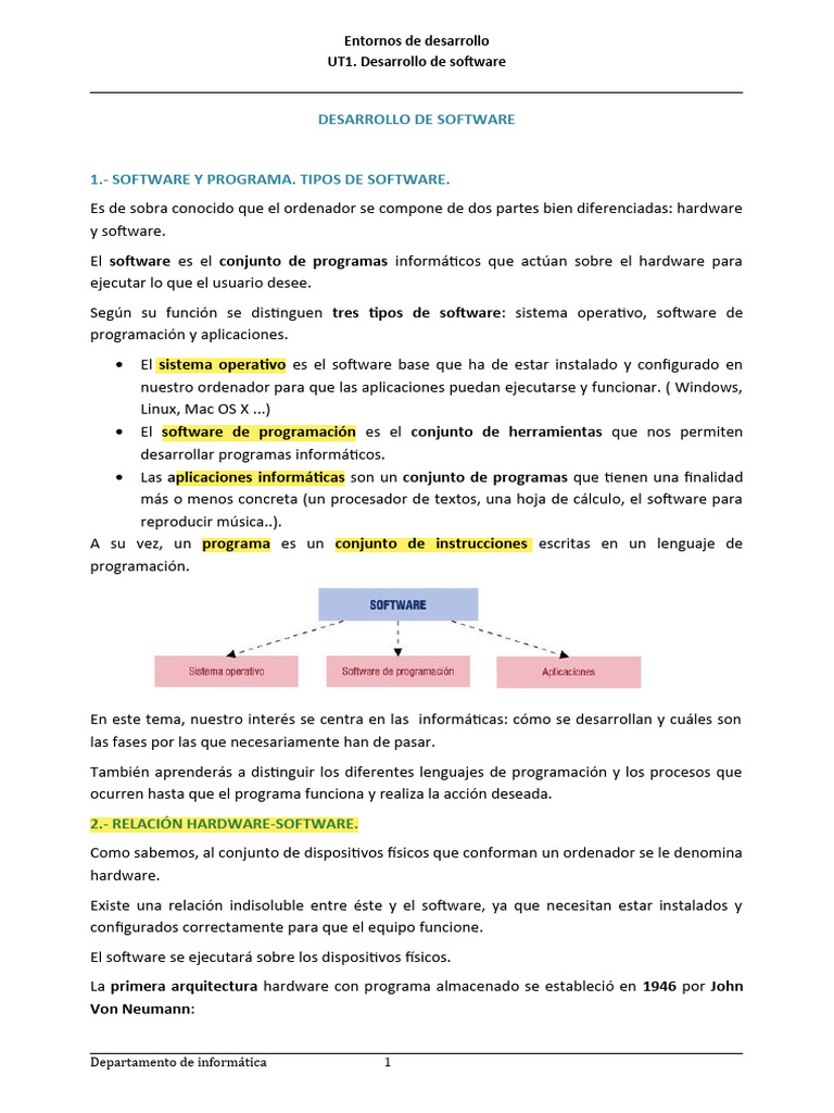 UT1-ED Def | PDF | Software | Programación de computadoras