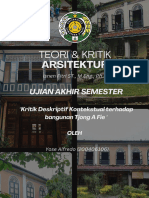 Teori Dan Kritik Arsitektur - Arsitektur Tjong A Fie