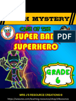 Math Mystery Super Bad Superhero