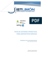 Tipos de Sistemas Operativos para Dispositivos Móviles