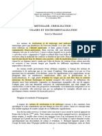 PDF Metissage Creolisation Usages Et Instrum