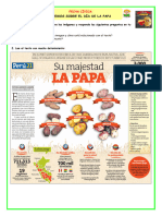 Leemos Sobre El Día de La Papa