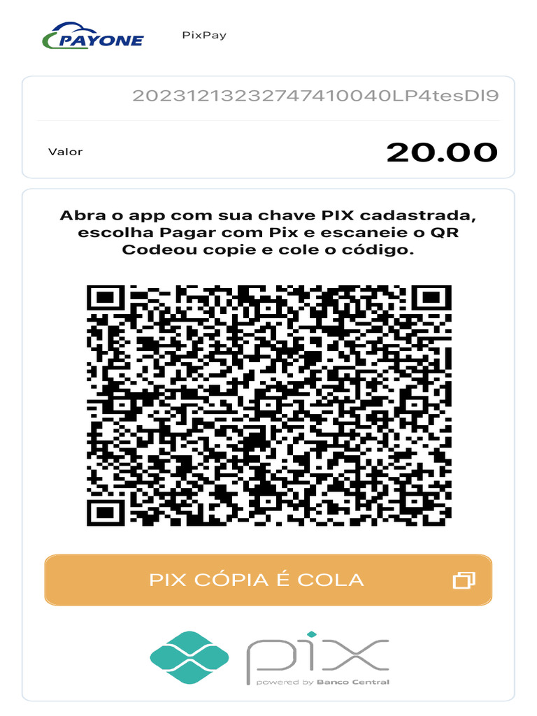 Pagamento via Pix: Cópia e Cola | PDF | Finanças e Administração de Capital