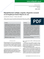 Hipopituitarismo Múltiple Congénito, Diagnóstico Neonatal en Un Hospital Provincial. Reporte de Caso