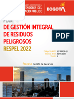 Plan Gestión RESPEL 2022