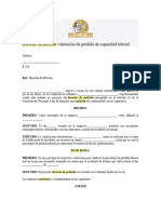 Derecho de Petición Valoración de Pérdida de Capacidad Laboral