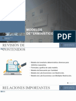 Gestión de Operaciones I: Modelos Determinísticos