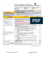 Sesión de Apredizaje Secundaria - Sem 31