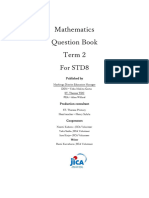 STD 8 Maths Q Book T 3