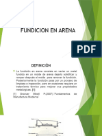 Fundicion en Arena ....