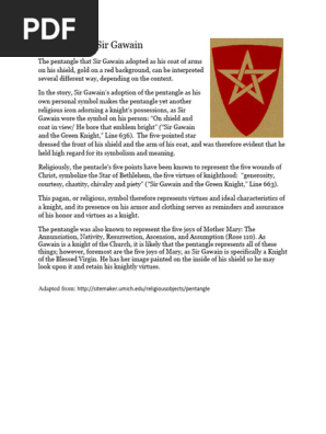 The Shield of Sir Gawain