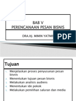 Bab V Perencanaan Pesan Bisnis