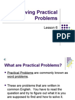 Algebra 1 Notes YORKCOUNTY FINAL Unit 3 Lesson 6 - Solving - Practical - Problems